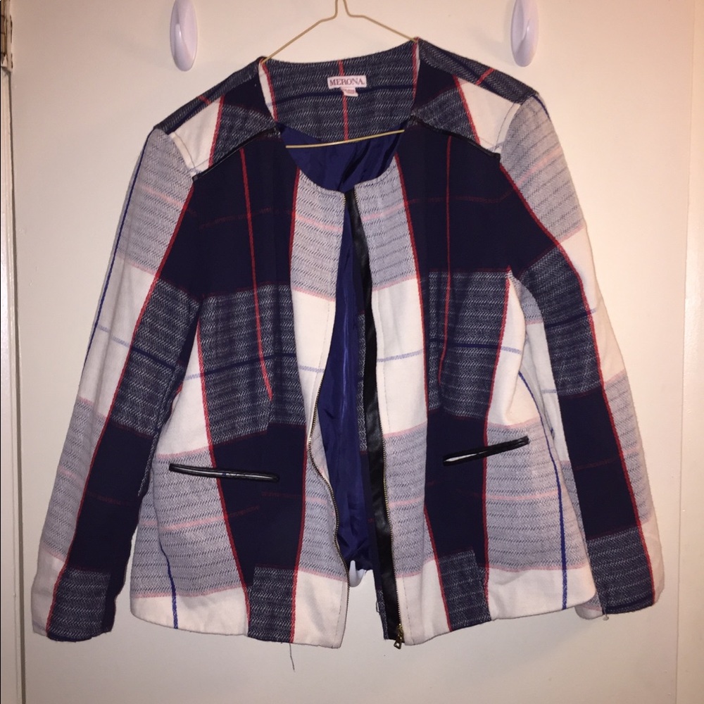 Plaid Blazer